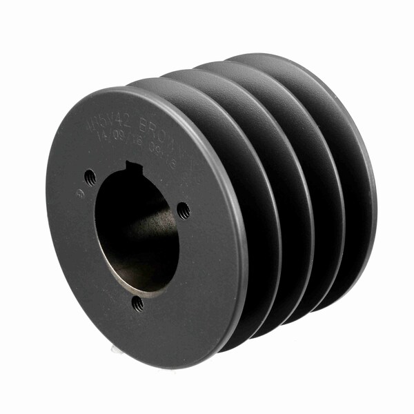 4 Groove Cast Iron Bushed Bore Multiple Sheave, 4B5V42